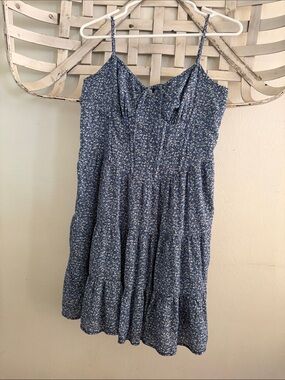 Tinseltown Blue Floral Mini Dress